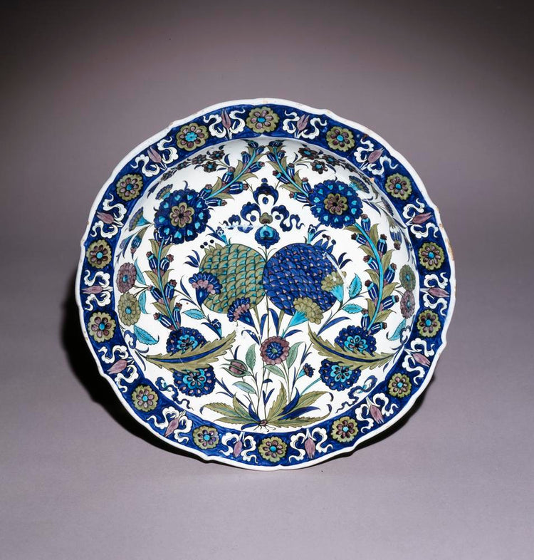 British Museum Iznik Tile Plate Replica Sam Pattern