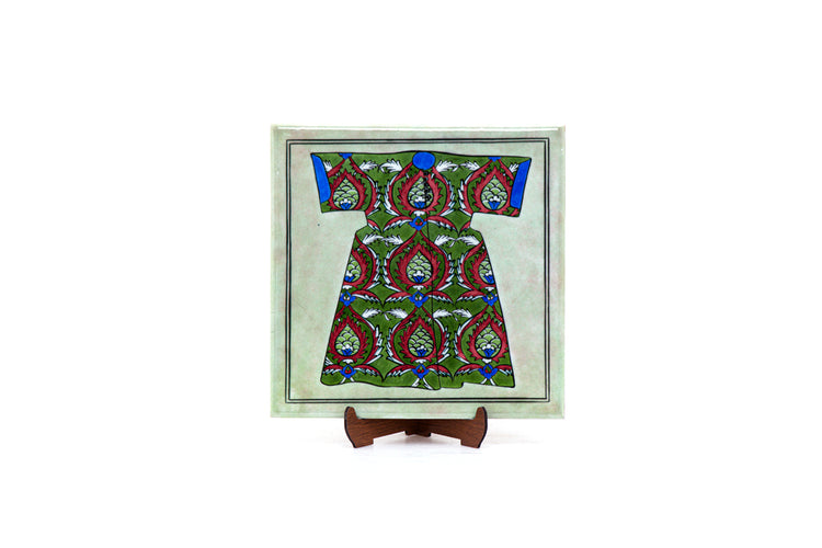 Kaftan Desenli İznik Çini Karo