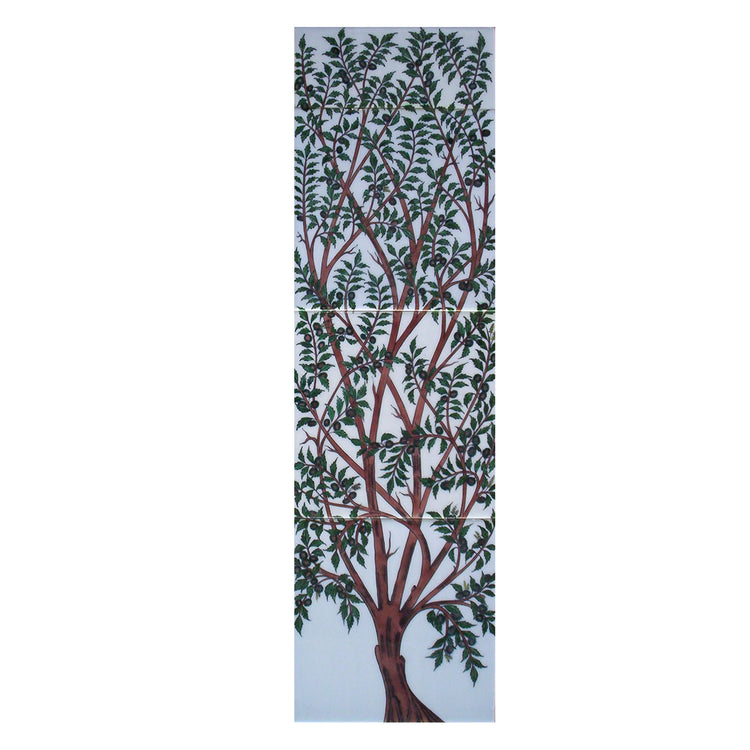 Chestnut Tree Iznik Tile Panel