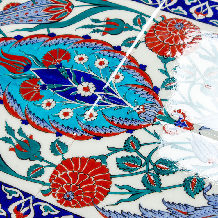 Iznik Tile Panel with Sun Motif