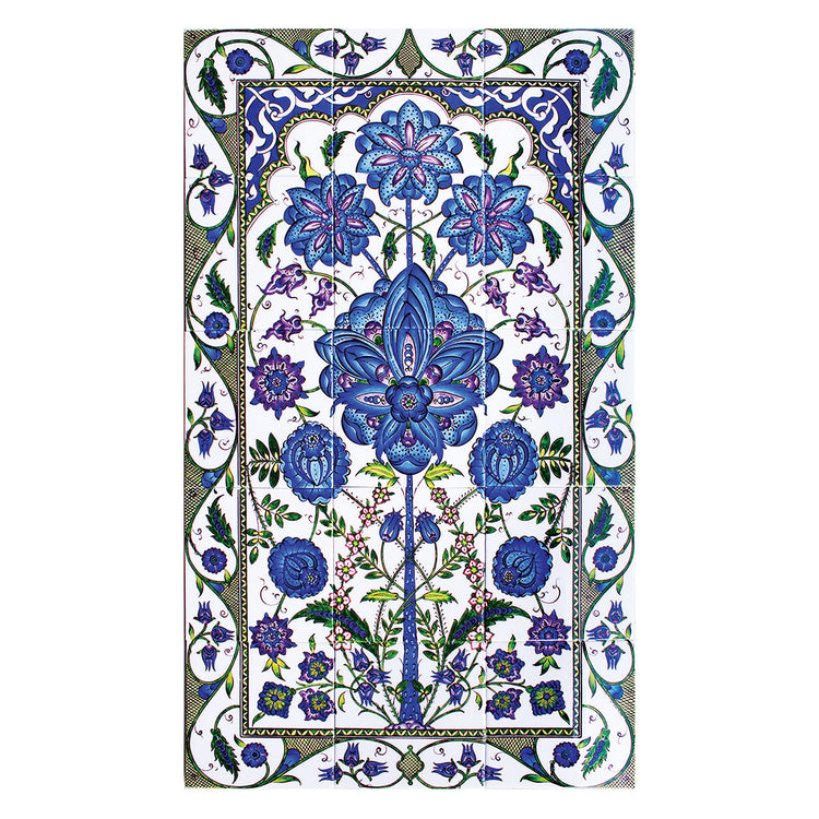 Lotus Çiçekleri İznik Çini Pano