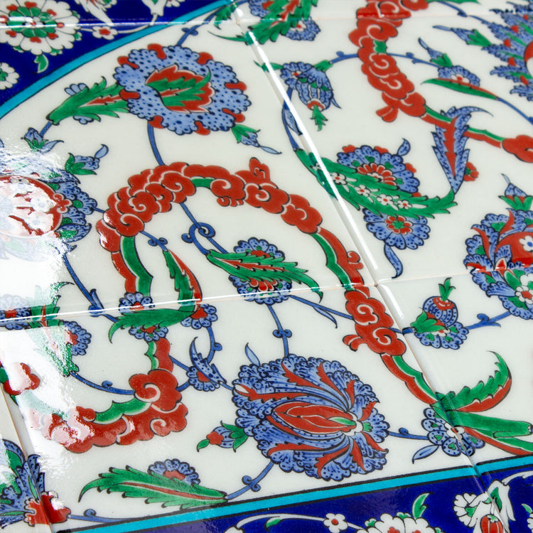 Louvre Museum Alınlık İznik Tile Panel Bowl Pasha Reproduction