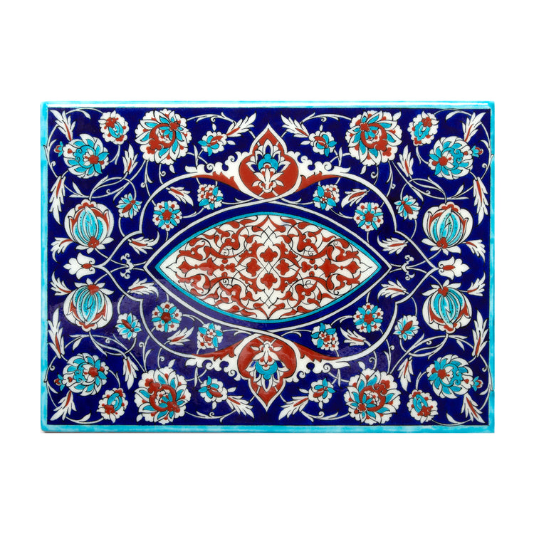 Rumi ve Hatayi Motifli İznik Çini Pano