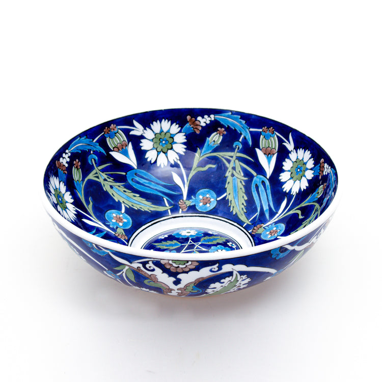 Damascus Patterned Iznik Tile Bowl