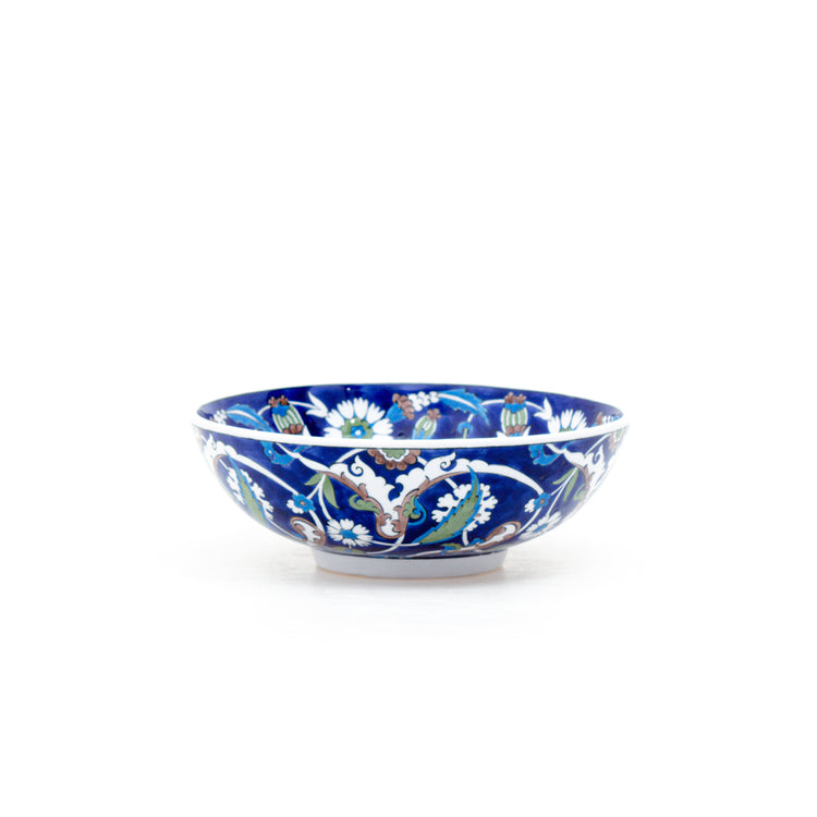 Damascus Patterned Iznik Tile Bowl