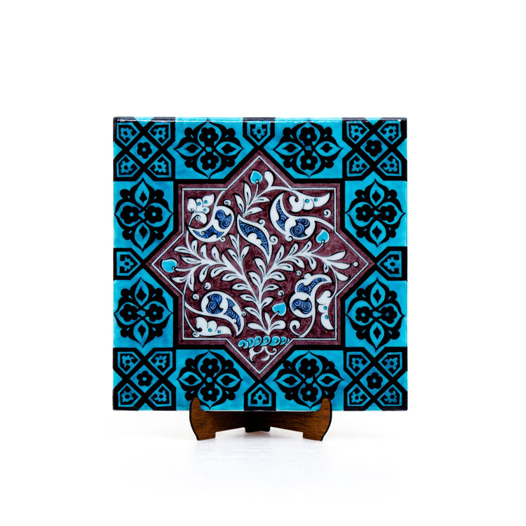 Seljuk Period Rumi Tree of Life İznik Tile