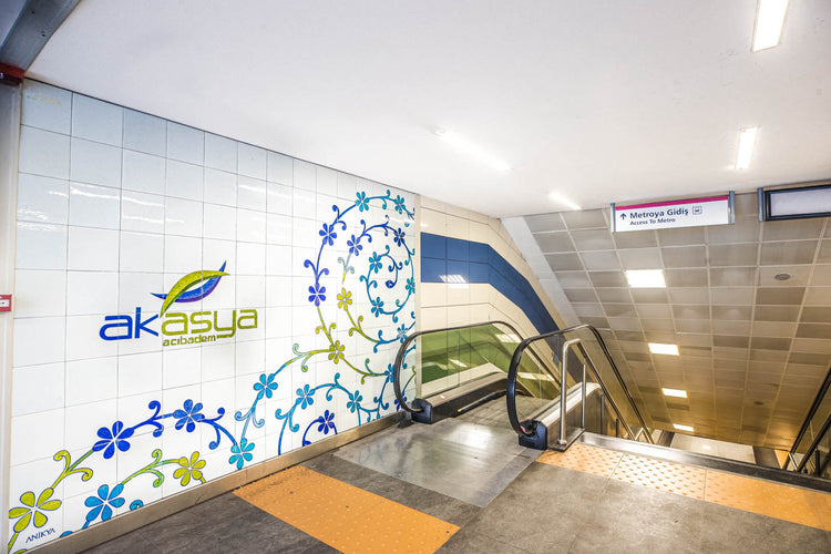 Unalan Metro & Metrobus Station Istanbul