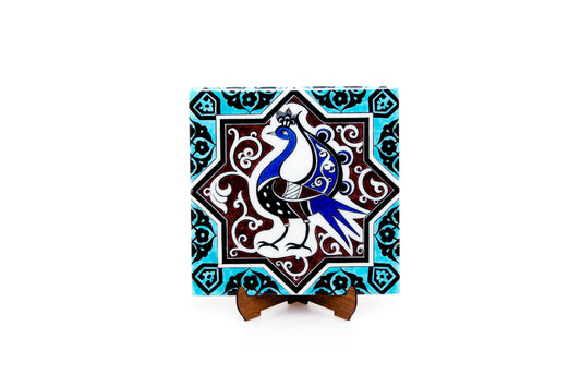 Seljuk Period Peacock Motif İznik Tile