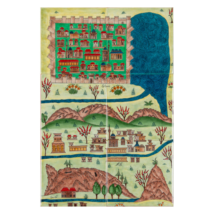Iznik Miniature Iznik Tile Panel