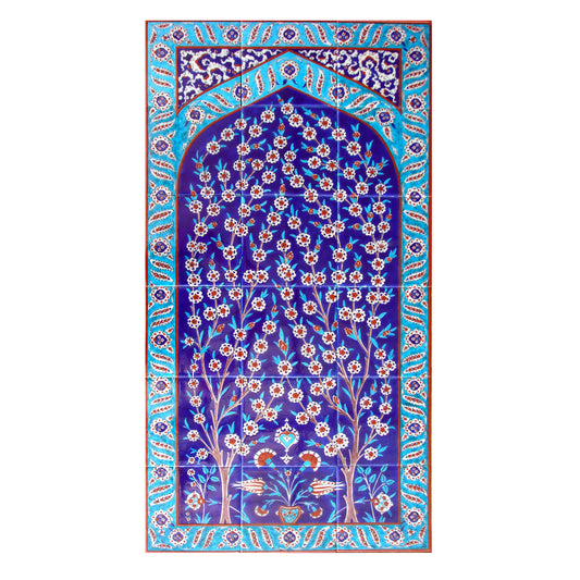 Tree of Life Iznik Tile Panel - 4