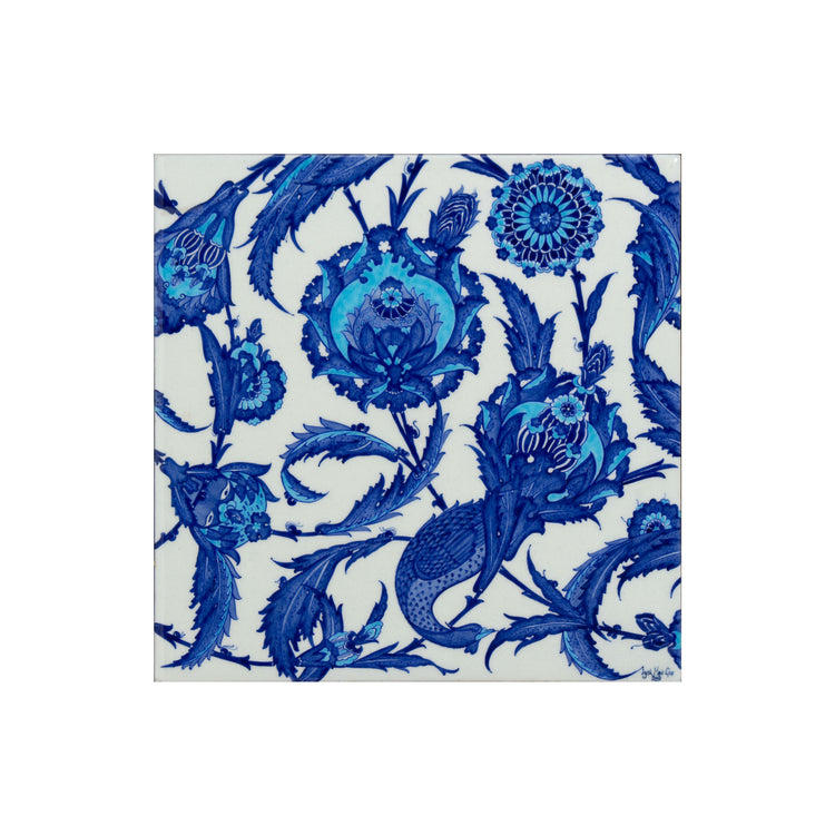 Saz Road Iznik Tile Panel
