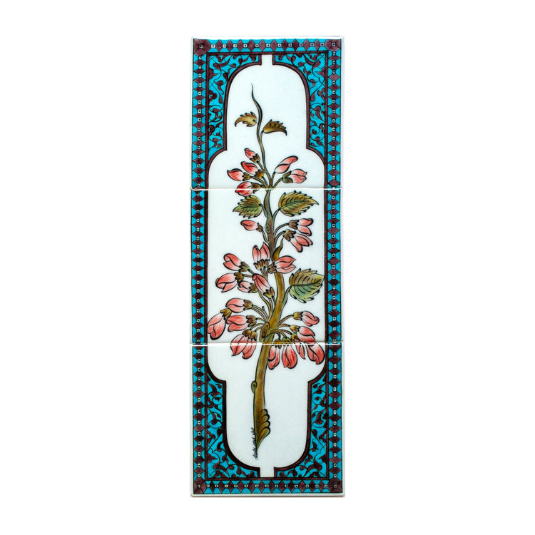 Ali Üsküdar Erguvan Design Iznik Tile Panel No:1
