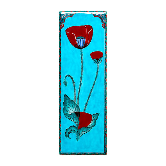 Ali Üsküdar Poppy Design İznik Tile Panel