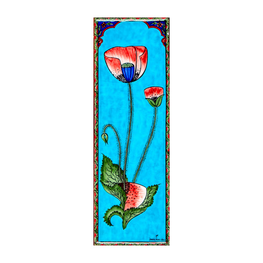 Ali Üsküdar Poppy Design İznik Tile Panel