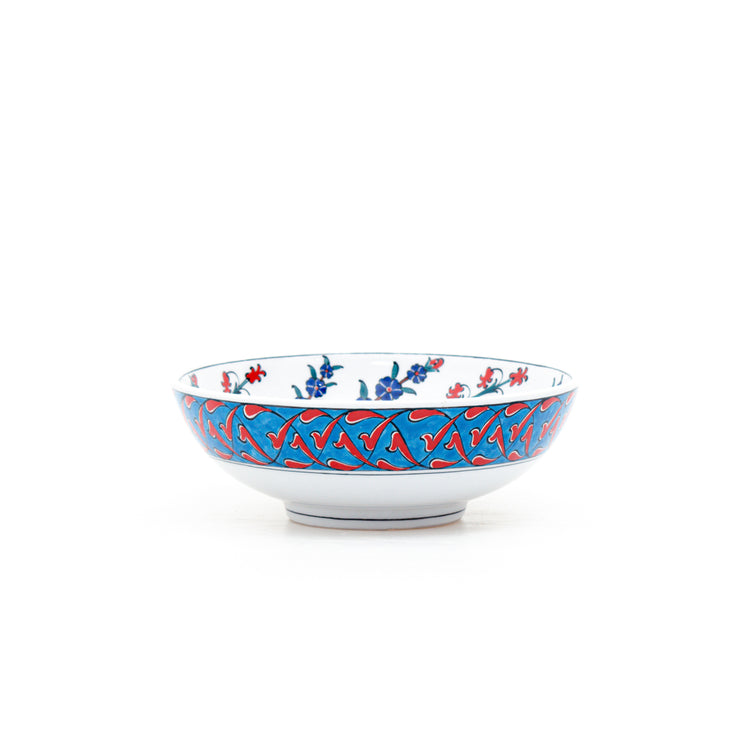Iznik Tile Bowl with Bahar Branch Motif