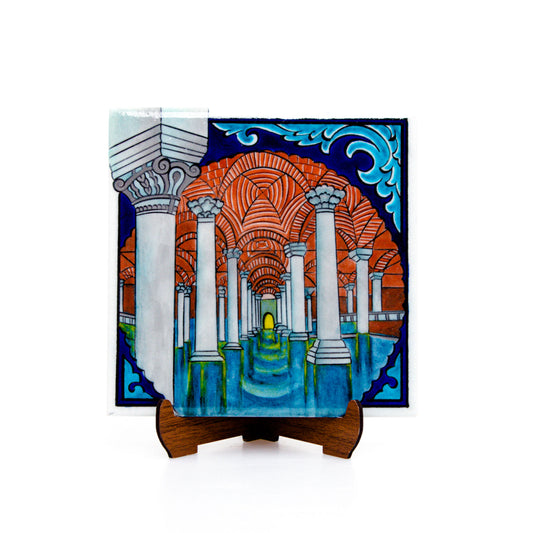 Basilica Cistern Patterned İznik Tile