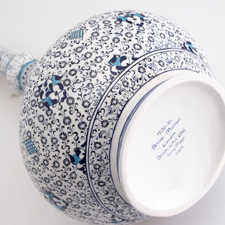 British Museum Halic Designed Iznik Tile Vase Replica