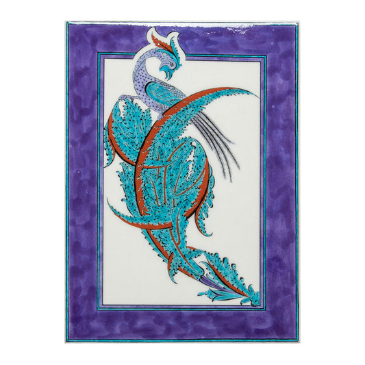 Cennet Kuşu İznik Çini Pano - No.2