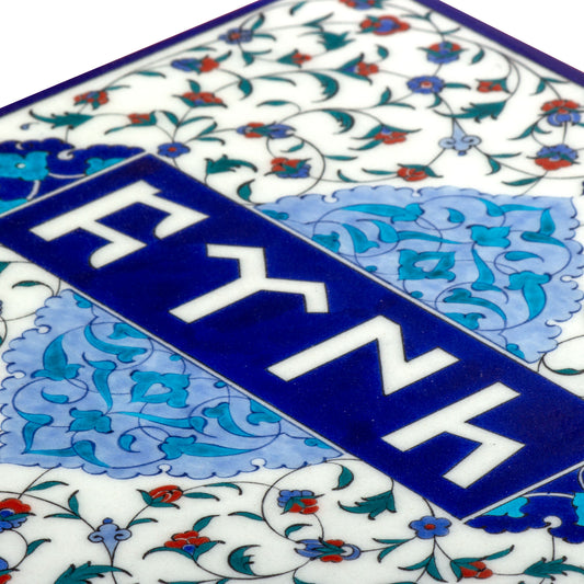 Göktürk Türk Yazılı İznik Çini Karo