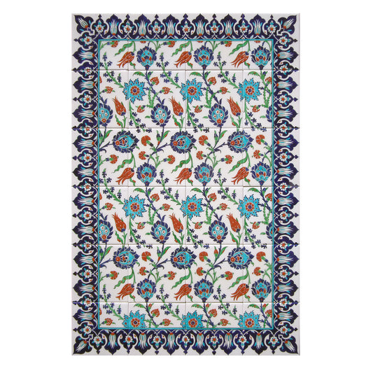 Hatayi Pattern Iznik Tile Panel