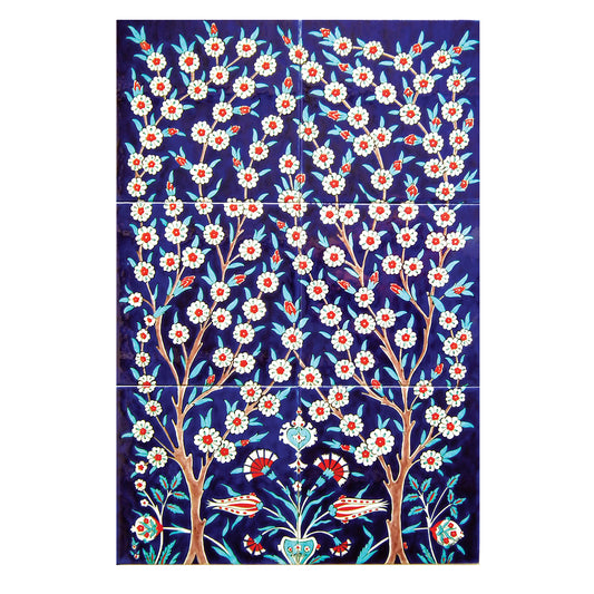 Tree of Life Iznik Tile Panel - 3
