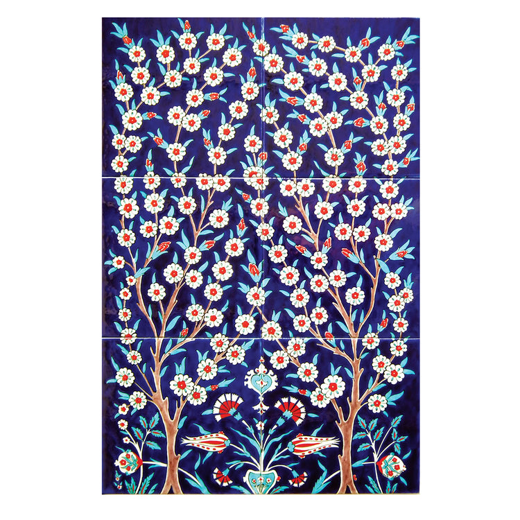Tree of Life Iznik Tile Panel - 3