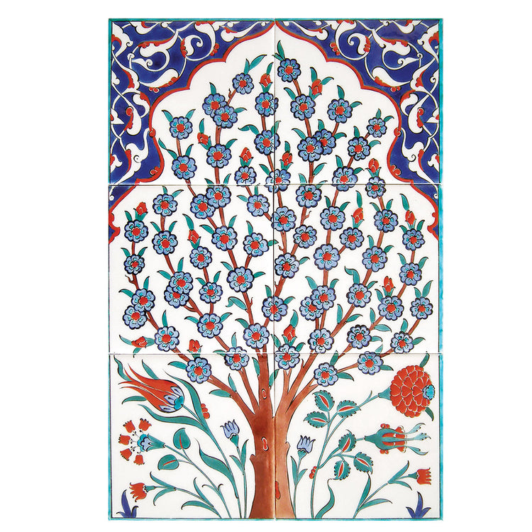 Tree of Life Iznik Tile Panel - 2