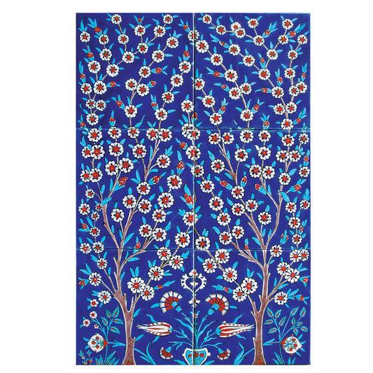Tree of Life Iznik Tile Panel - 3