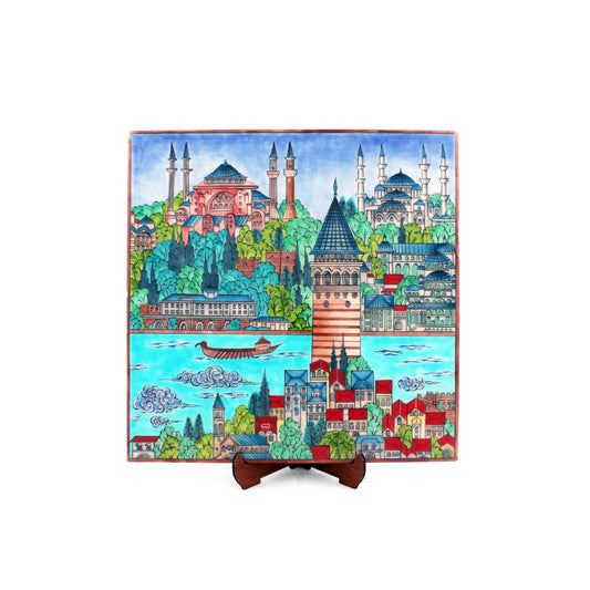Istanbul Miniature Iznik Tile No:4