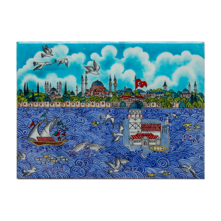 İstanbul Minyatür İznik Çini Pano - 1