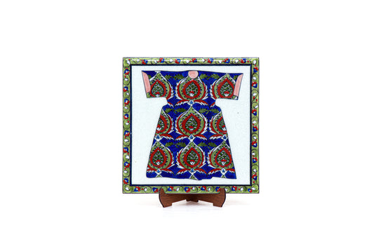 Kaftan Desenli İznik Çini Karo