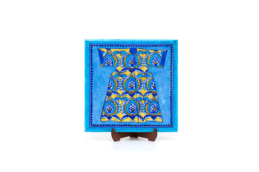 Kaftan Desenli İznik Çini Karo