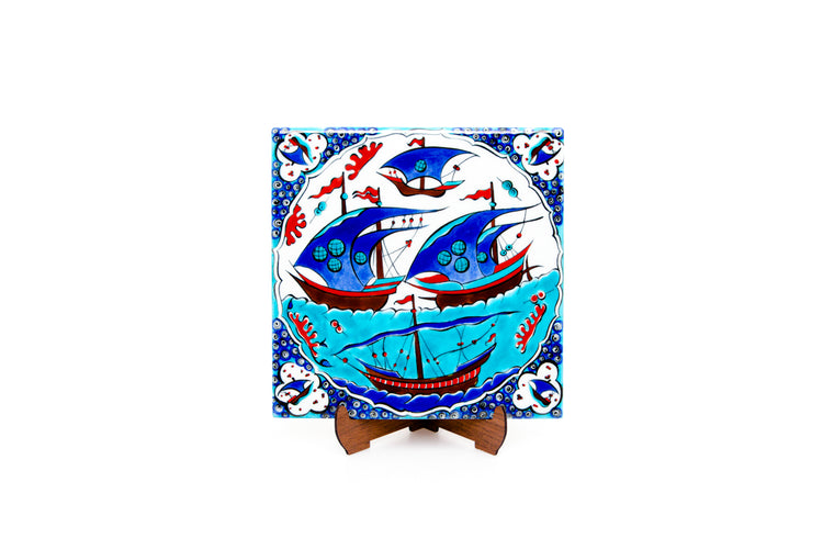 Captain of the Sea's Sunken Galleon İznik Tile