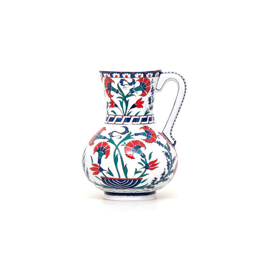 Clove Patterned Iznik Tile Jug