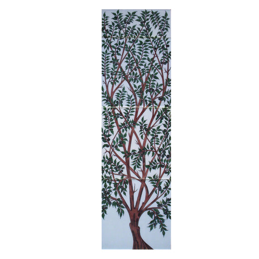 Chestnut Tree Iznik Tile Panel