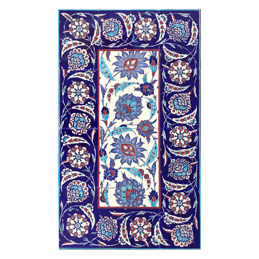 Replica of İznik Tile Panel with Hatayi Design from Kılıç Ali Pasha Mosque