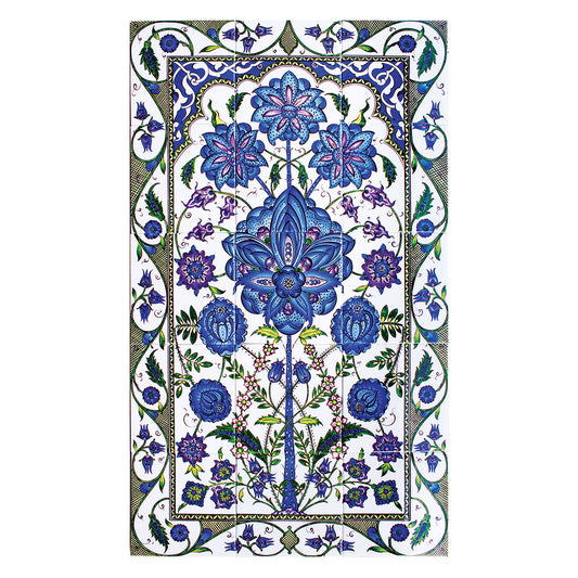 Lotus Flowers İznik Tile Panel