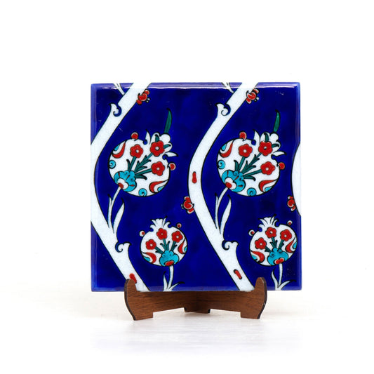 Nar Motif Tile from Iznik Ceramic