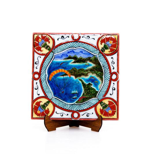 Ölüdeniz Patterned İznik Tile