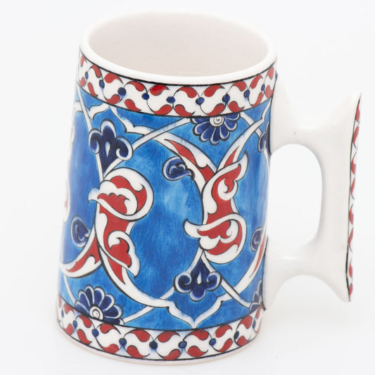 Rumi Patterned Iznik Tile Mug