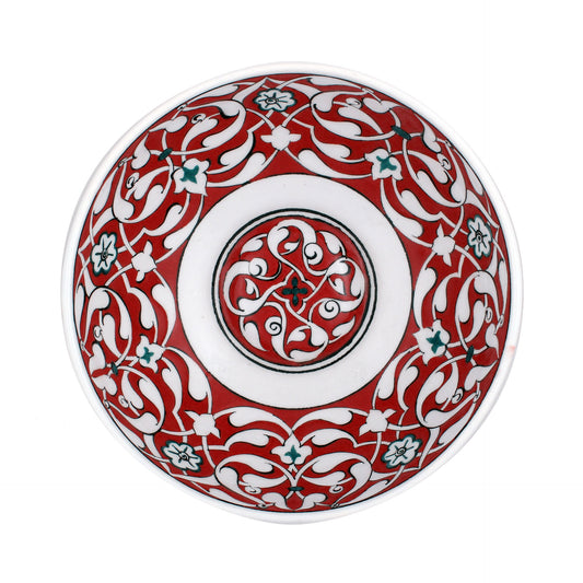 Rumi Motifli İznik Çinisi Kase No:1