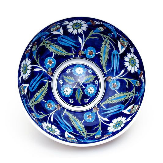 Damascus Patterned Iznik Tile Bowl