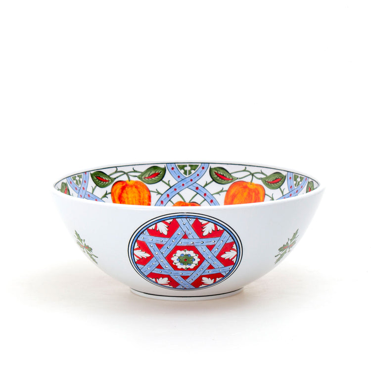 Peach Patterned Iznik Tile Bowl