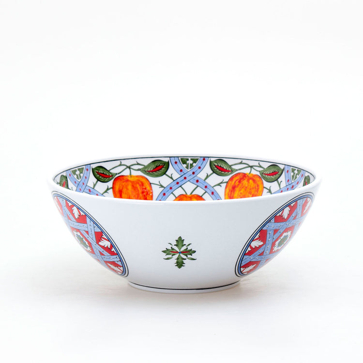 Peach Patterned Iznik Tile Bowl