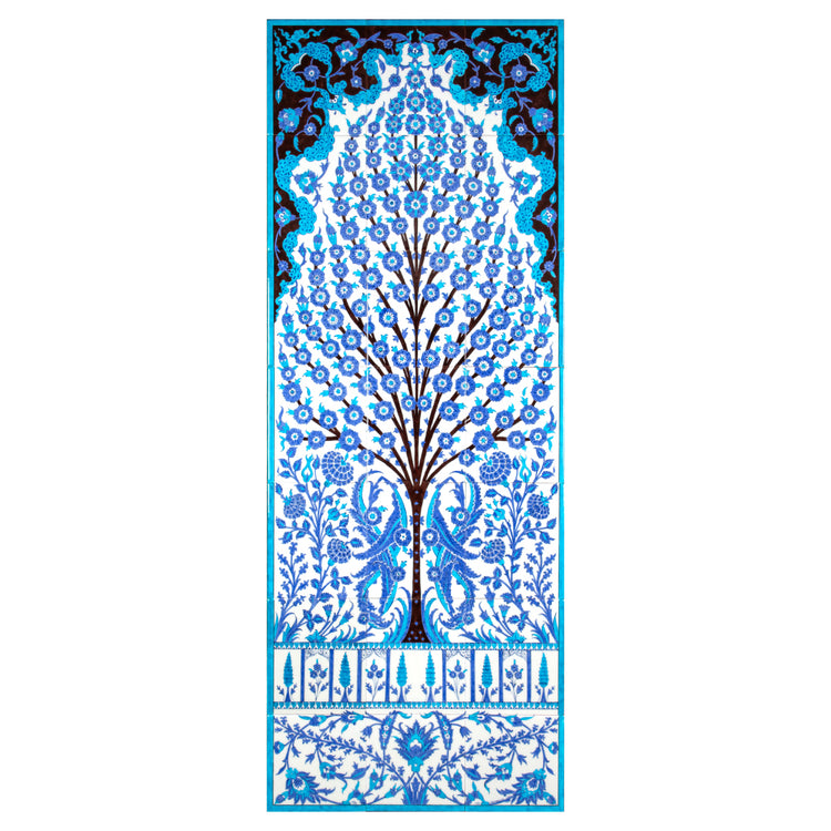 Şehzade Yusuf İzzeddin Köşkü Hayat Ağacı Desenli İznik Çini Pano Replikası