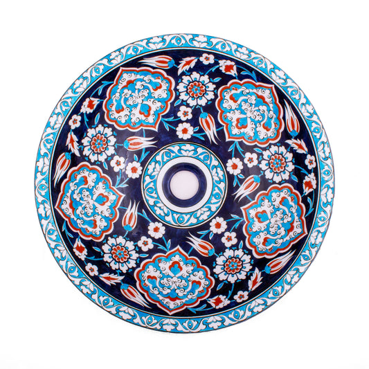 Şems Patterned İznik Tile Sink